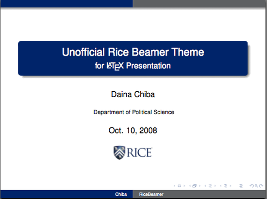 Rice Beamer